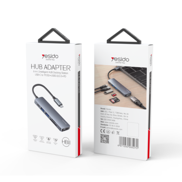 HUB ADAPTER 6 EN 1